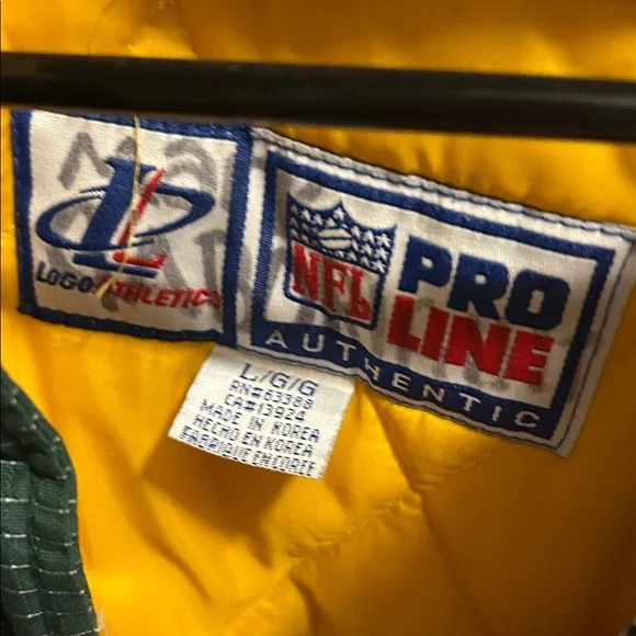 VINTAGE PACKERS LogoAthletic NFL Proline Authentic Puffy Jacket 60s/70s - Picture 2 of 7